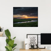 Serene Natuur Landscape Scene Poster (Thuiskantoor)