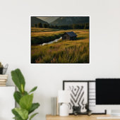Serene Natuur Landscape Scene Poster (Thuiskantoor)