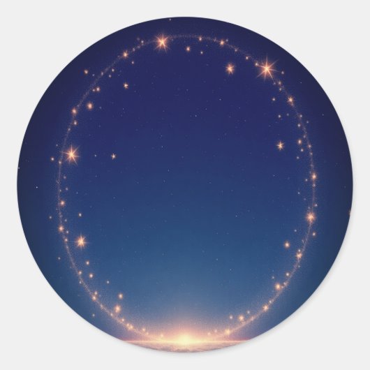 Serene Night Sky Sticker (Voorkant)