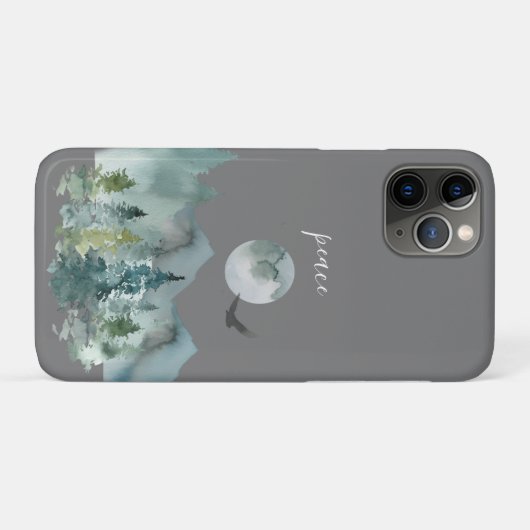 Serene Nighttime Mountain Landscape Peace Case-Mate iPhone Case (Achterkant (horizontaal))