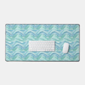Serene Oceaan Aquarel  Bureaumat (Keyboard & Muis)