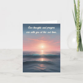 Serene Oceaan Condoleancekaart Kaart