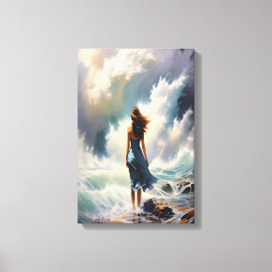 Serene Oceaan ontsnapping – Kustkunst Canvas Afdruk