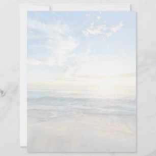 Serene Ocean / Beach Scene Stationery