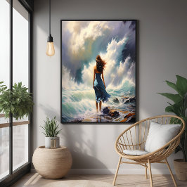 Serene Ocean Escape – Kustkunst Poster