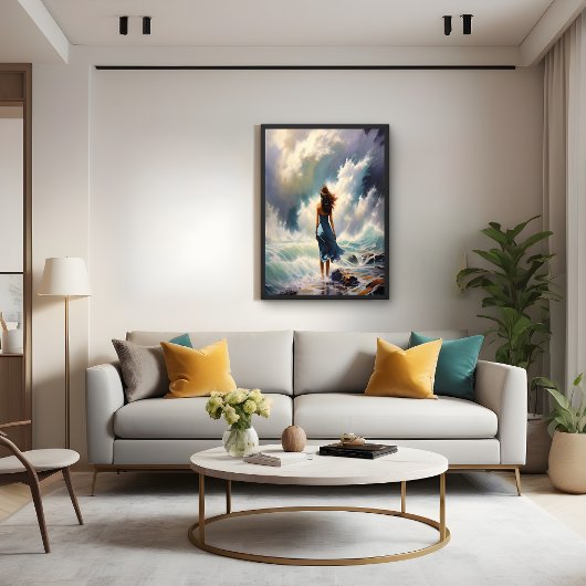 Serene Ocean Escape – Kustkunst Poster