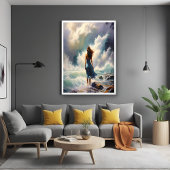 Serene Ocean Escape – Kustkunst Poster