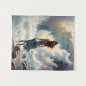 Serene Ocean Escape – Kustkunst Wandkleed (Voorkant (horizontaal))