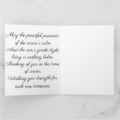 Serene Ocean Light: Waterverf Sympathy Card Kaart (Binnen)