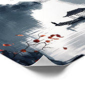 Serene Ocean Sunset Uitzicht - Nautisch Boat Poste Poster (Hoek)