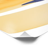 Serene Ocean Symphony: Abstract geïnspireerd door Perfect Poster (Hoek)