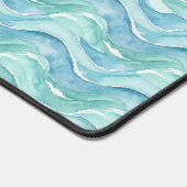 Serene Ocean Watercolor Bureaumat (Hoek)