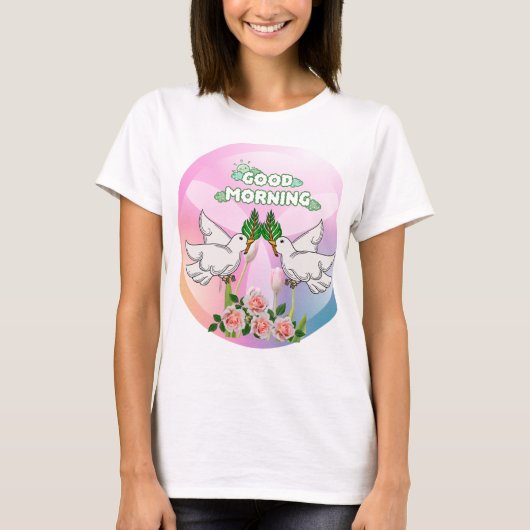 serene ochtendgroet t-shirt (Voorkant)