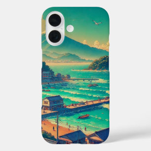 Serene oevers van Fuji iPhone 16 Hoesje