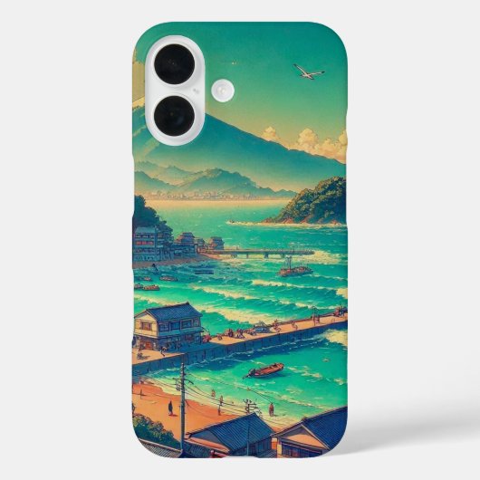 Serene oevers van Fuji Case-Mate iPhone Case (Achterkant)