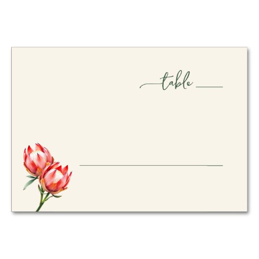 Serene Off-White Bloemen Kaart (Voorkant)