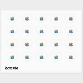 Serene Onderwater Schildpad Kopie Hart Sticker (Vel)