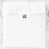 Serene Onderwater Schildpad Kopie Hart Sticker (Tas)