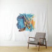 Serene onderwaterschildpad wandkleed (In Situ (horizontaal))