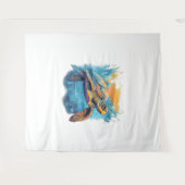 Serene onderwaterschildpad wandkleed (Voorkant (horizontaal))