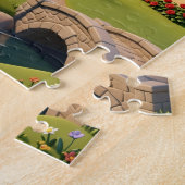 Serene ontsnapping: prachtig natuur landschap legpuzzel (Zijkant)
