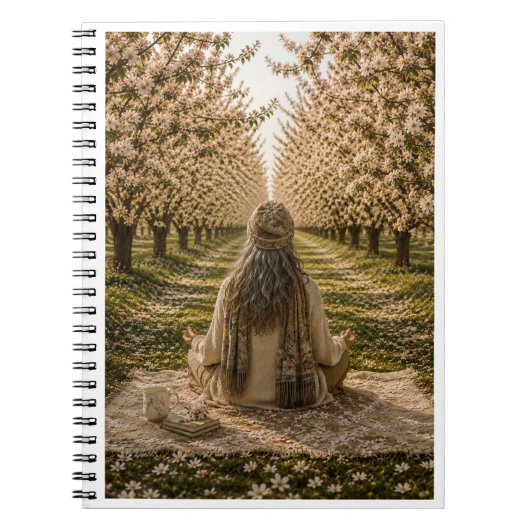 Serene Orchard Sticky Notes | Romantic Botanical  Notitieboek (Voorkant)