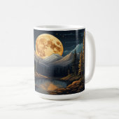 Serene Outdoor Campfire Scene Natuur-geïnspireerd Koffiemok (Voorkant rechts)