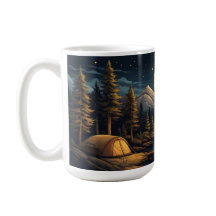 Serene Outdoor Campfire Scene Natuur-geïnspireerd