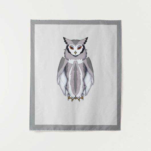 Serene Owl Wall Medium (50" x 60") Tapestry Wandkleed (Voorkant)