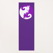 Serene Paars Yin en Yang Cat's Yoga Mat (Voorkant)