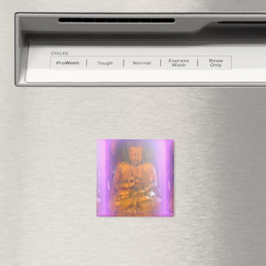 serene paarse aura buddha magnet (Insitu (Vaatwasser))
