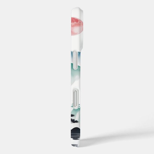 Serene Pagoda Moon Case-Mate iPhone Case (Achterkant / Rechts)