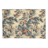 Serene pagodes in een bergachtig landschap kussensloop (Voorkant)