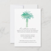 Serene Palm Tree Waterverf | Ontvangst Kaart (Voorkant)