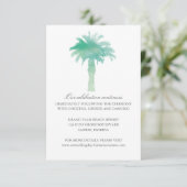 Serene Palm Tree Waterverf | Ontvangst Kaart (Staand voorkant)