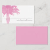 Serene Palm Tree Waterverf | Zitplaatsen Kaart Plaatskaartje (Voorkant / Achterkant)