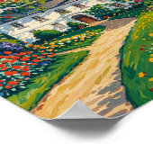 Serene Park Scene in het vroege voorjaar Poster (Hoek)