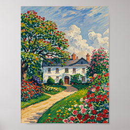 Serene Park Scene in het vroege voorjaar Poster