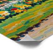 Serene Park Scene in het vroege voorjaar Poster (Hoek)