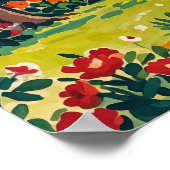 Serene Park Scene in het vroege voorjaar Poster (Hoek)