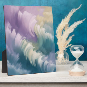 Serene Pastel Abstracte Golf Droomkunst Fotoplaat