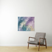 Serene Pastel Abstracte Wave Dromerige Kunst Wandkleed (In Situ (horizontaal))