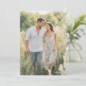 Serene Pastel Bloem Foto Kaart (Staand voorkant)
