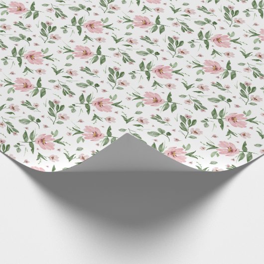 Serene Pastel Bouquet Cadeaupapier (Hoek)