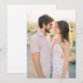 Serene Pastel Floral Photo Kaart (Voorkant / Achterkant)