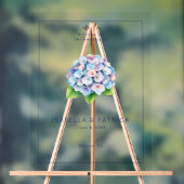 Serene Pastel Hydrangea Acryl Bord (Neutraal)