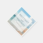 Serene Pastel Strandgolven Servet (Hoek)