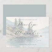 Serene Pastel Watercolor Boslandschap Kaart (Voorkant / Achterkant)