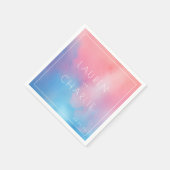 Serene Pastel Watercolor Mix Servet (Hoek)