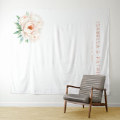 Serene Pastel Watercolor Peonies Wandkleed (In Situ (horizontaal))